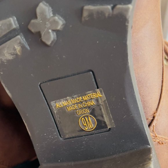 UNR8ED Women's Brown Leather Lace Up Double Zip Boots Cloth Lined -Size‎ 9M - Picture 11 of 11